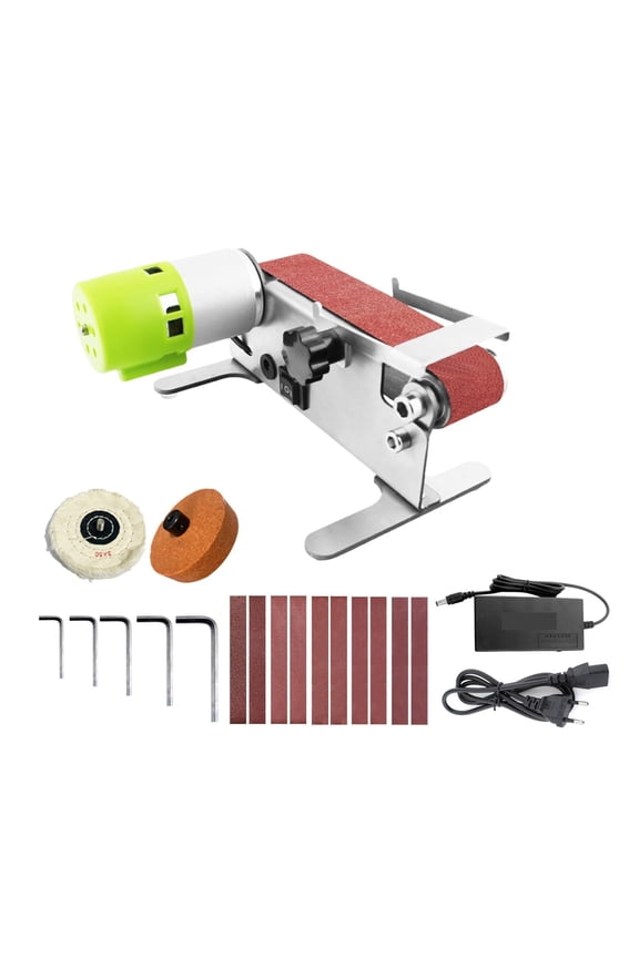 Horizontal Mini Belt Sander Electric Sanding Polishing Grinding Machine Grinding Sander Grinder Small Sand-belt Machine ,Widely Use