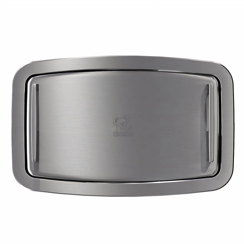 Horizontal+Recessed+Changing+Station+-+Gray+Plastic+Bed%2c+Satin