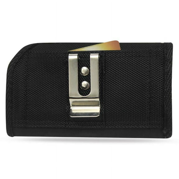 Horizontal Rugged Case Pouch for Blackberry Key2 LE, w/ Card Holder