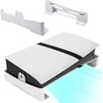 thumbnail image 1 of Horizontal Stand with Anti-Slip Cooling Base for PS5 Pro, Space-Saving Dual Mode Base for PS5 Slim & Pro Console Disc & Digital Edition, Stabilized Stand Exclusive for Gaming Room Setup, White, 1 of 7