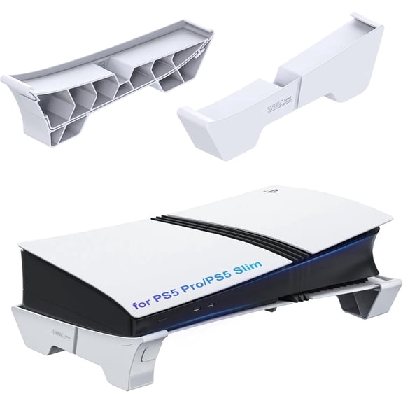 Horizontal Stand Compatible with PS5 Pro/PS5 Slim Console, Base Stand Accessories for PlayStation 5 Slim/PlayStation 5 Pro Disc & Digital Edition
