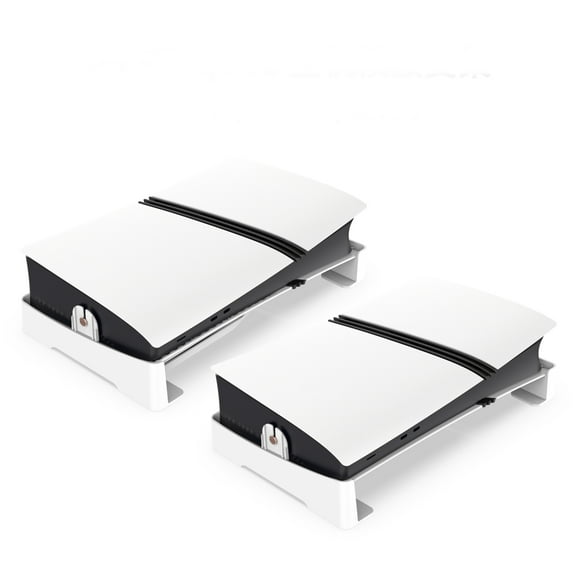 Horizontal Stand for PS5 Pro/PS5 Slim Compatible for Playstation 5 Pro Disc & Digital Edition Console Base Holder with 4 Anti-Slip Pads Gaming Consoles Accessories