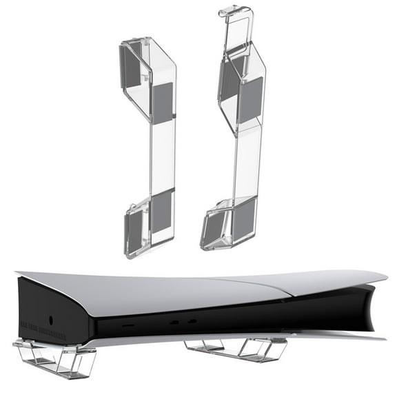 Horizontal Stand for PS5 Slim Console, Transparent Base Stand Accessories Compatible with Playstation 5 Slim Disc /Digital Edition