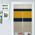 thumbnail image 1 of Horizontal Stripes Gold Navy Beige Door Curtain Nordic Living Room DoorCurtain Porch Partition Curtain Kitchen Rative Half Curtain, 1 of 4