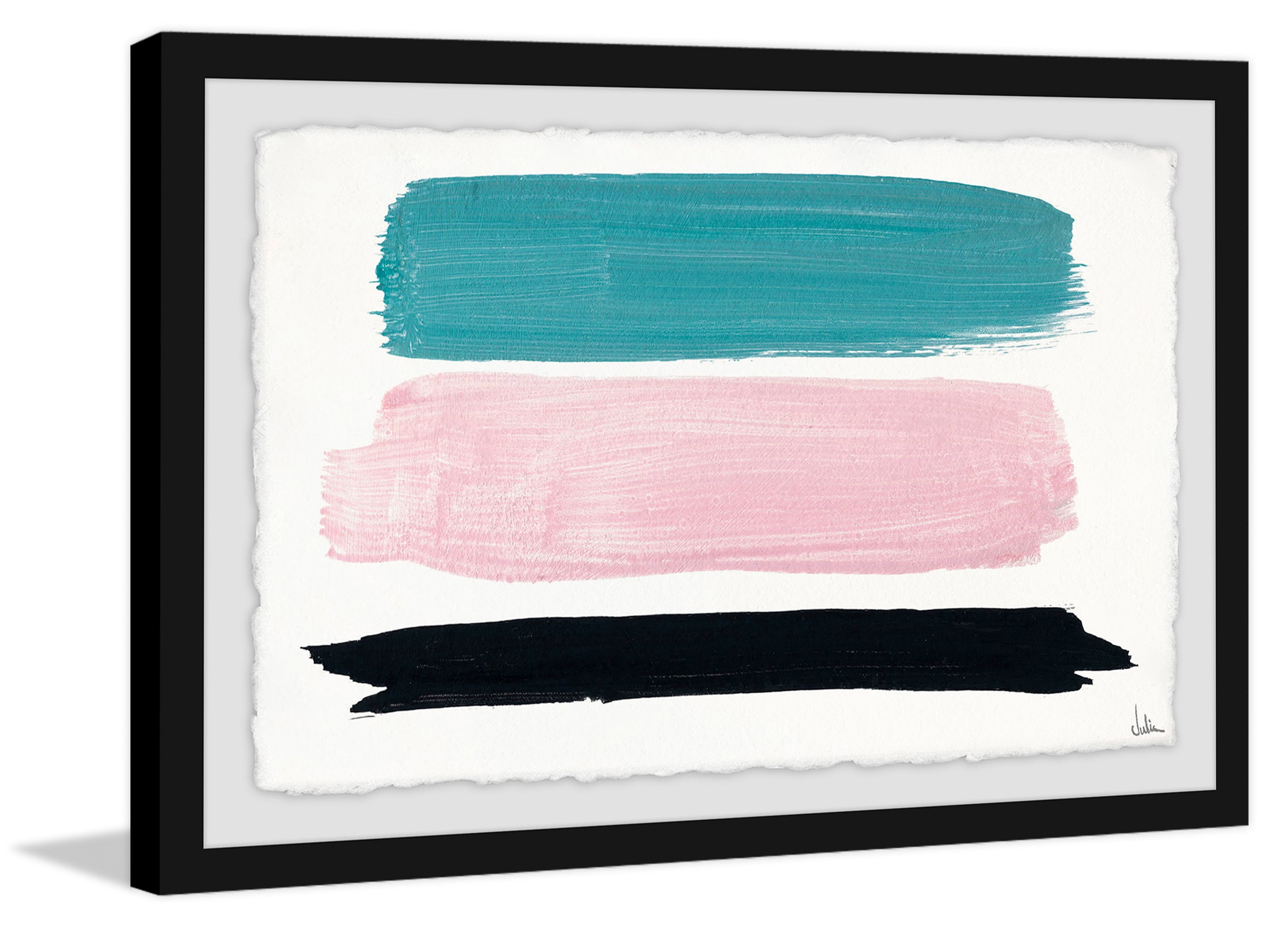 Horizontal Swatches Framed Painting Print