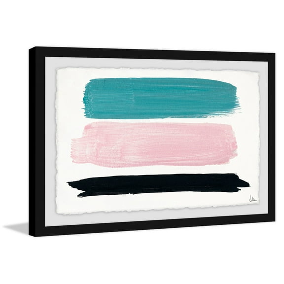 Horizontal Swatches Framed Painting Print
