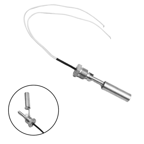 Horizontal Tank Liquid Float Switch Water Level Sensor Stainless Steel 50W 220V