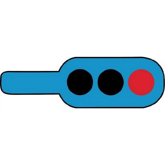 Horizontal Traffic Lights Vector Icon Cartoon Character Wall Art Sticker Vinyl Decals Girls Boys Children Kids Room House Wall Decor Removable Sticker Peel and Stick (10x8 inch)