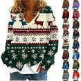 thumbnail image 1 of Horkkom Cardigan for Women Christmas Snowflakes Print Fleece Cardigans Holiday Button Down Soft Jacket M, 1 of 6