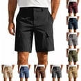 thumbnail image 1 of Horkkom Cargo Shorts for Men Elastic Waist Button Zipper Golf Shorts Summer Hiking Athletic Workout Shorts with Pockets XL, 1 of 8