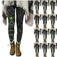 thumbnail image 1 of Horkkom Christmas Leggings for Women Christmas Tree Print High Waisted Tights Yoga Workout Christmas Pants M, 1 of 7