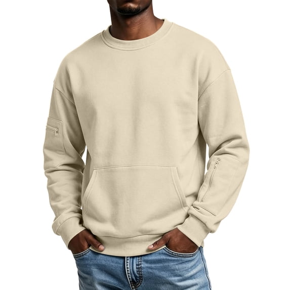 Horkkom Crewneck Sweatshirt Plain Fall Outfits Pullover Sweatshirt Stylish Casual Sweatshirt XL