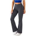 thumbnail image 1 of Horkkom Flare Leggings for Women High Waisted Yoga Pants Solid Color Workout Leggings with Pockets XXL, Gifts for Women, 1 of 9