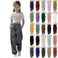 thumbnail image 1 of Horkkom Girls Sweatpants Fleece Athletic Workout Kids Clothes Joggers with Pocket and Drawstring, 1 of 7