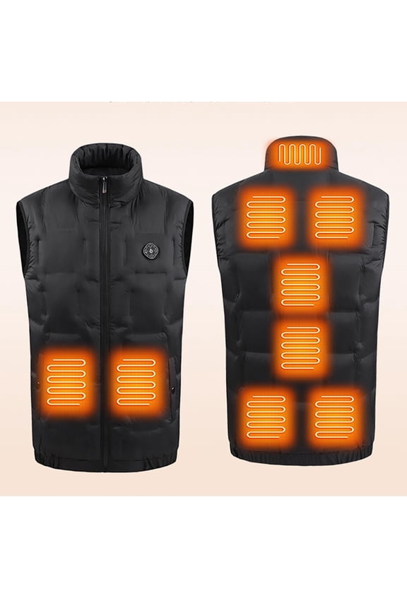 Heated Vests for Men Rechargeable USB Heated Jackets Winter Outdoor Heated Coat with Zipper Pockets, No Battery XXL, Gifts for Women