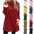 thumbnail image 1 of Horkkom Long Hoodies for Women Winter Pullover Soft Sweatshirts Warm Fleece Hoodie with Pockets XL, 1 of 5