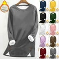 thumbnail image 1 of Horkkom Long Sweatshirts for Women Pullover Soft Crewneck Sweatshirts Winter Warm Fleece Sweatshirts XL, 1 of 7