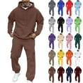 thumbnail image 1 of Horkkom Men Sweatsuits Sets with Pockets Casual Track Suits 2 Piece Set Hoodies Pullover Elastic Waist Sweatpants L, 1 of 6