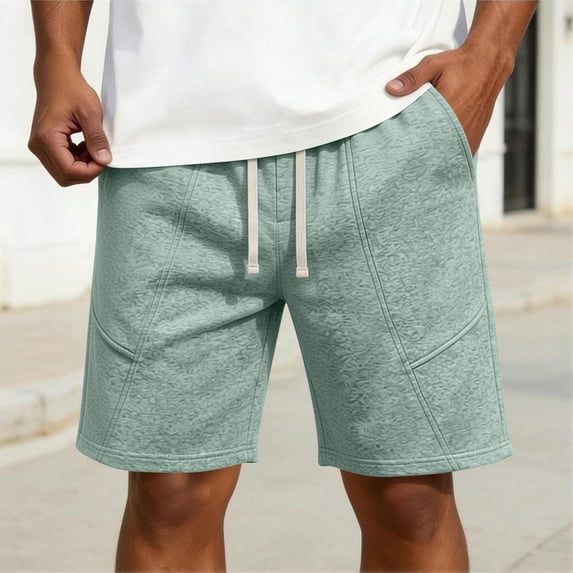 Horkkom Mens Gym Shorts High Waisted Straight Leg Athletic Shorts Workout Comfortable Running Shorts, S-5XL