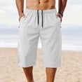 thumbnail image 1 of Horkkom Mens Shorts Solid Color Summer Gym Shorts Running Outdoor Workout Shorts with Pockets, S-2XL, 1 of 6