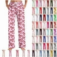 thumbnail image 1 of Horkkom Pajama Pants for Men Women Elastic Waist Casual Comfy Bottoms Loose Spring Fall Pajamas Sleepwear Full Length Pants with Pockets XXL, 1 of 6
