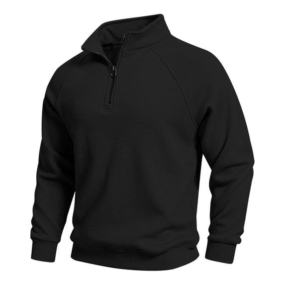Horkkom Quarter Zip Pullover Men Sweatshirt Mock Neck Winter Outfits Sweatshirt Casual Stylish Sweatshirt XXL