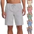 thumbnail image 1 of Horkkom Shorts Men Elastic Waist Drawstring Striped Print Summer Shorts Casual Loose Workout Shorts with Pockets XXL, 1 of 8
