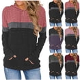 thumbnail image 1 of Horkkom Sweaters for Women Button Drawstring Pullover Hoodies Casual Soft Knit Sweater with Pocket M, Gifts for Women, 1 of 6