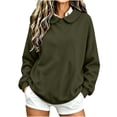 thumbnail image 1 of Horkkom Sweatshirt for Women Casual Fashion Solid Color Tops Oversized Long Sleeve Crew Neck Fall Winter Sweatshirt L, 1 of 6