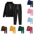 thumbnail image 1 of Horkkom Sweatsuits Women 2 Piece Outfit with Pocket Drawstring Hoodies Elastic Waist Sweatpants Sweat Set, Fall Lounge Sets XXL, Gifts for Women, 1 of 7