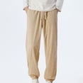 thumbnail image 1 of Horkkom Track Pants Men High Waisted Drawstring Solid Color Sweatpants Gym Running Workout Pants with Pockets, XS-2XL, 1 of 9