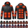 thumbnail image 1 of Horkkom Winter Jackets for Men Women Rechargeable USB Waterproof Hoodie Heated Jackets with Detachable Hood Zipper Pockets, No Battery, 1 of 9