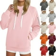 thumbnail image 1 of Horkkom Womens Hoodies Pullover Sweatshirt with Pockets Drawstring Casual Fleece Hoodies M, Gifts for Women, 1 of 7