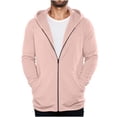 thumbnail image 1 of Horkkom Zip Up Hoodie Men Fall Outfits Plain Workout Hoodie Thin Casual Sweatshirt with Pockets S, 1 of 5