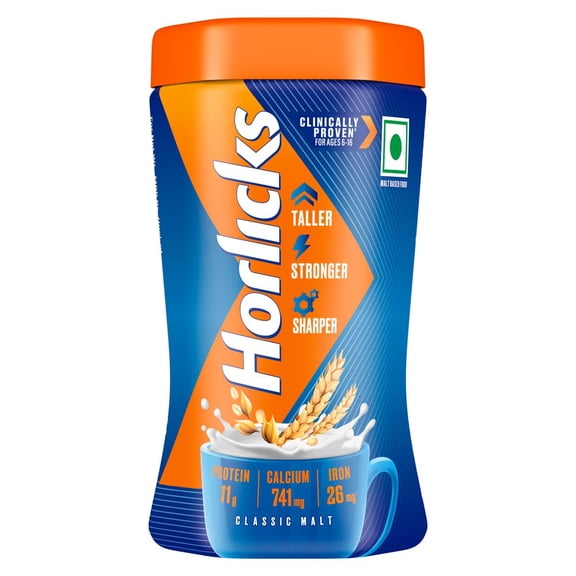 Horlicks Health & Nutrition drink - 200 g Pet Jar (Classic Malt)