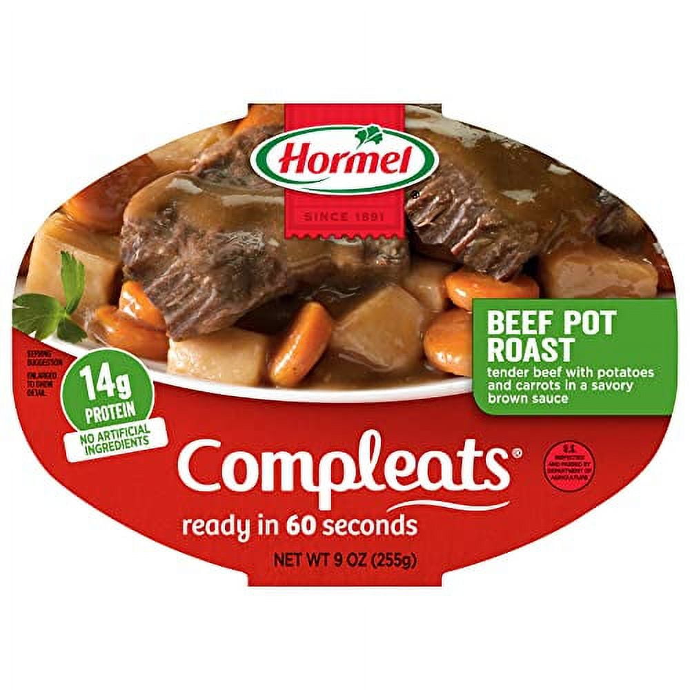 Hormel Beef Pot Roast Microwave Tray, 9 Ounces (Pack Of 6)