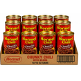 thumbnail image 1 of Hormel Chunky Chili With Beans, Hearty Ready to Eat Beef Chili, Protein Packed Canned Meal, 15 oz Cans, Pack of 12, 1 of 6