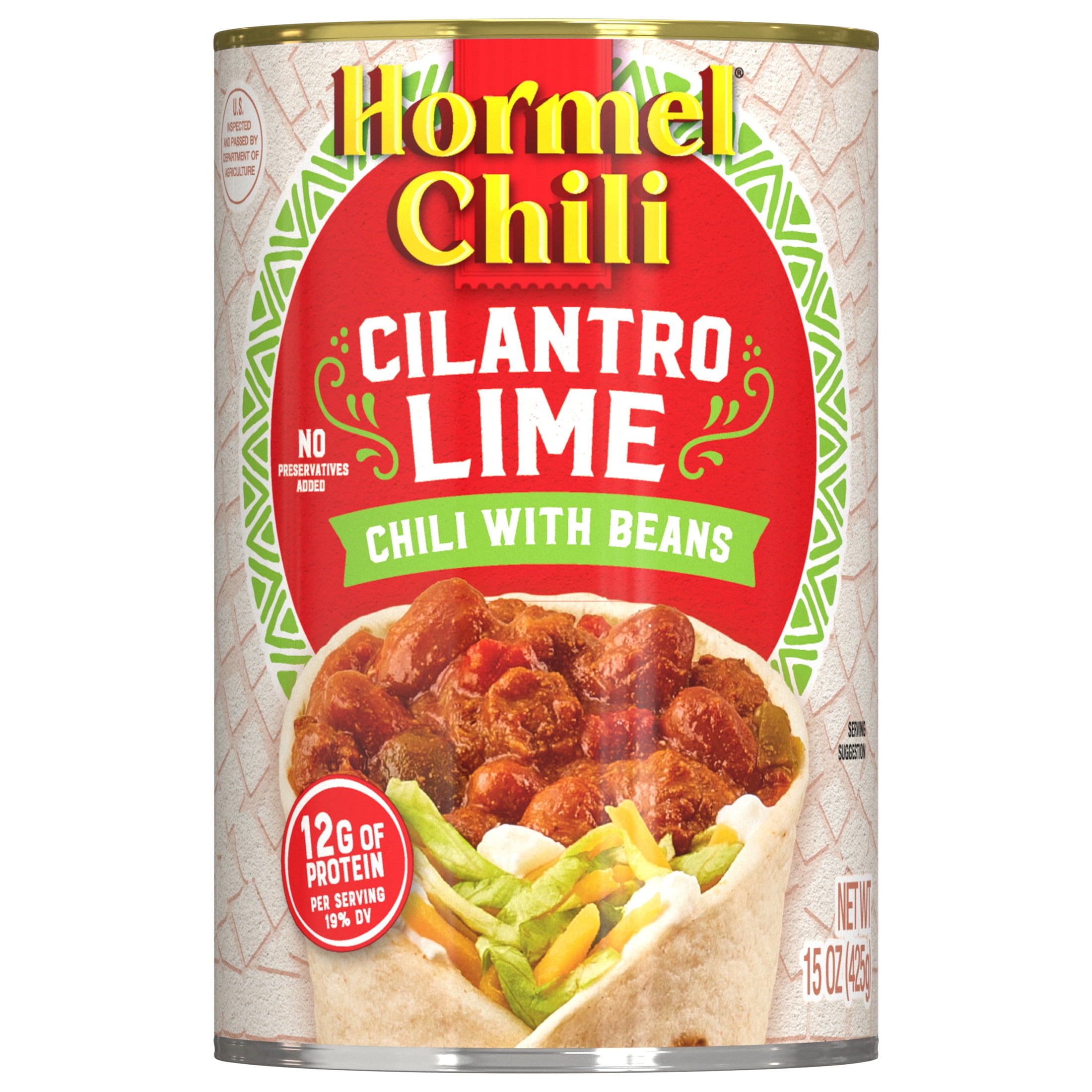 HORMEL Chili Cilantro Lime with Beans, 15 oz Can