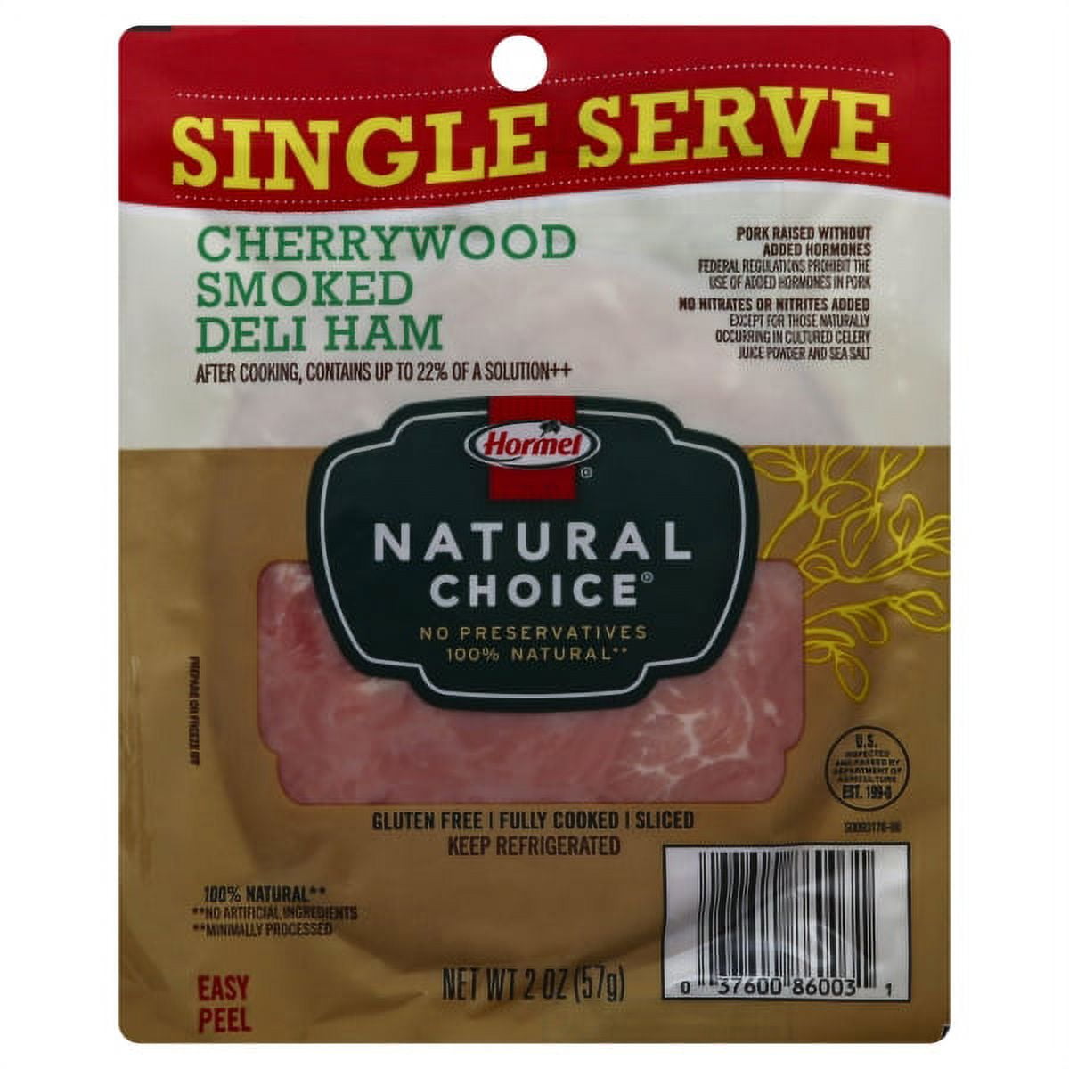 Hormel Hml Single Serve Cherrywood Smoked Ham