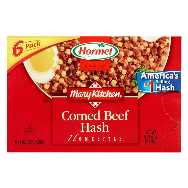 Hormel Mary Kitchen, Corned Beef Hash, 14 Ounces Pack Of 6