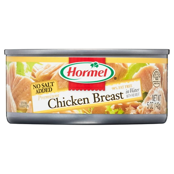 Hormel No Salt Added Premium Chicken Breast, in Water, 5 oz Can
