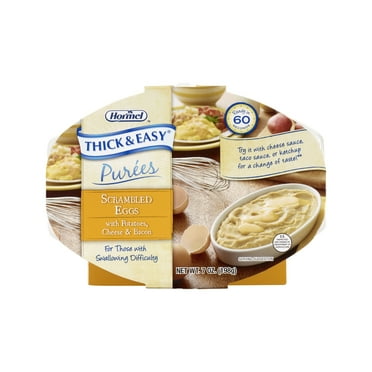 Hormel Thick & Easy Purees, Microwaveable Scrambled Eggs and Potatoes, 7 Ct