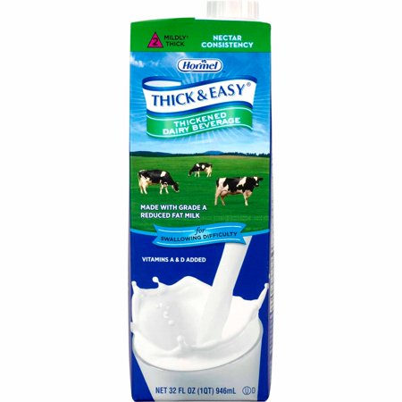 Hormel Thick & Easy Thickened Dairy Beverage, Milk Flavored Level 2 Thickness, 1 Ct