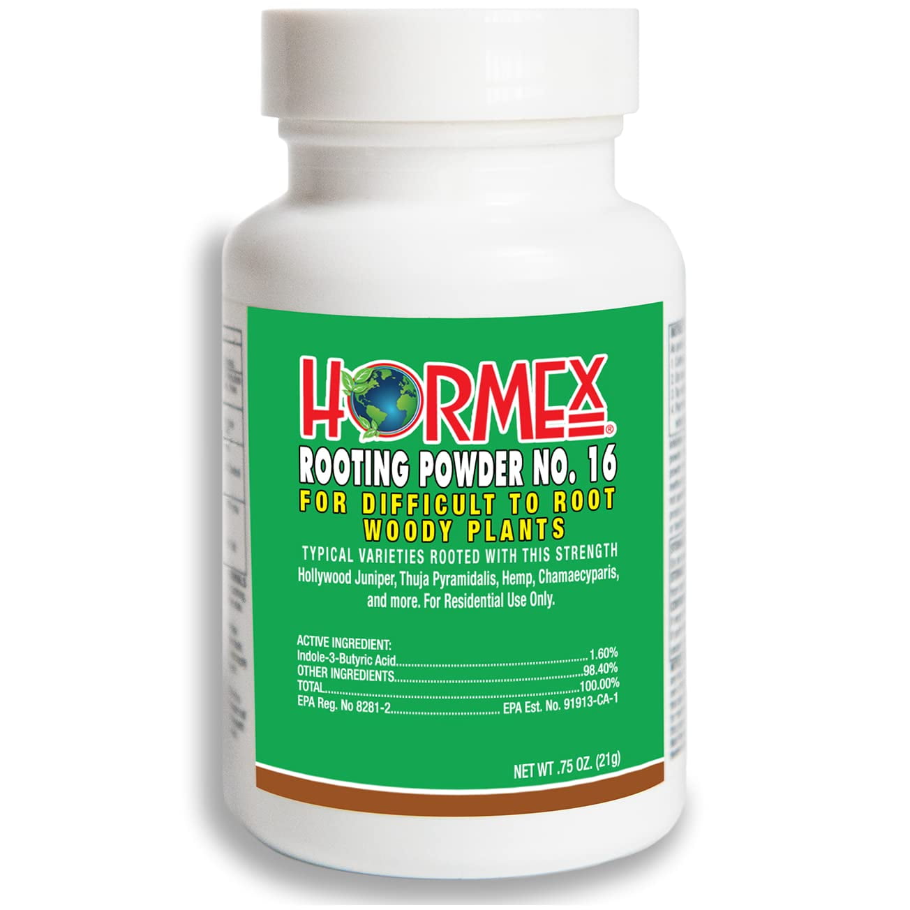 Hormex Rooting Powder 16 (1.6 Iba) For Difficult to Root Woody