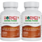 Hormex Rooting Powder #16 - Root Hormone & Stimulator for Difficult Hardwood Plant Cuttings 2 Pack