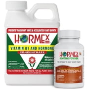 Hormex Rooting Powder #16 & Vitamin B1 Rooting Hormone Concentrate - Root Stimulator, 21g & 8oz