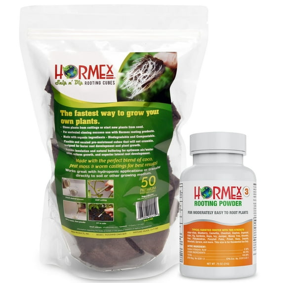 Rooting Powder #3 & Cubes for Cultivation Combo – Hydroponic Roots Growth & Propagation Kit