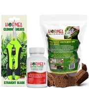 Hormex Rooting Powder #8, Grow Cubes & Pruning Shears Combo   Rooting Hormone for Hydroponic Plants