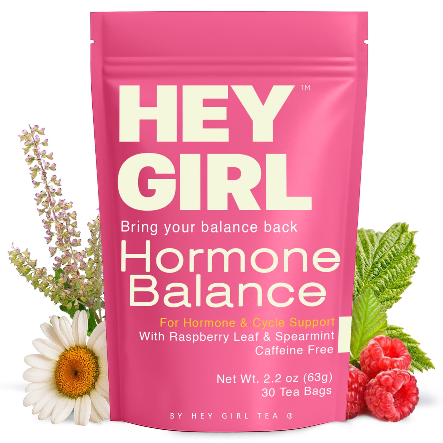 Hormone Balance for Women Tea with Spearmint, Red Raspberry Leaf ...