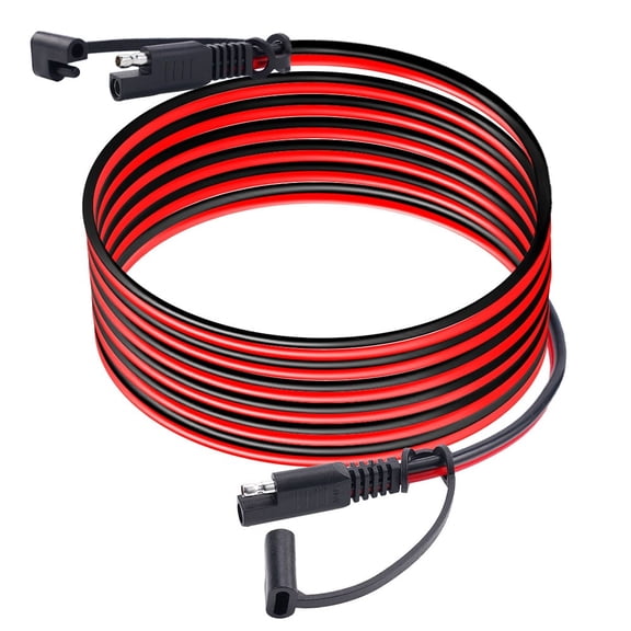 Hormy 15 Feet SAE to SAE Extension Cable Quick Disconnect Connector 14AWG, for Automotive,Solar Panel Panel SAE Plug